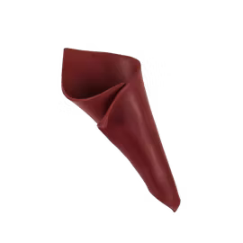 Fång brosch Vinröd större