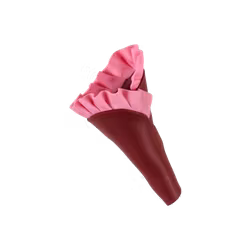 Fång brosch omlott volang Vinröd/rosa