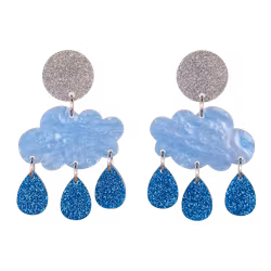 Små Blå regnmoln fullmåne