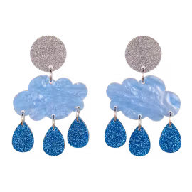 Små Blå regnmoln fullmåne