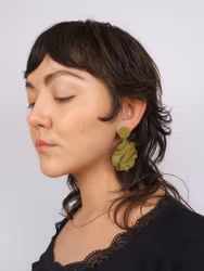 Satin round top MINI olivgrön