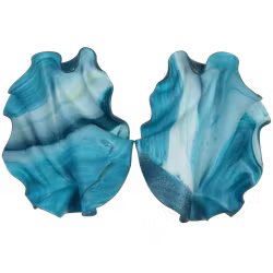 Satin turkos OOAK - Reclaimed clay