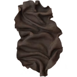 Väggskulptur svart/mörkbrun lera