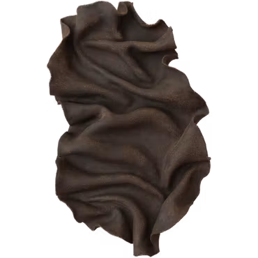 Väggskulptur svart/mörkbrun lera