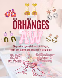 Örhänges AW – Skapa örhängen med Clara Fina - 11/9 kl. 17-20