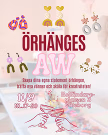 Örhänges AW – Skapa örhängen med Clara Fina - 11/9 kl. 17-20