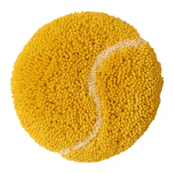 Tuftad tennisboll gul 03