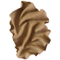 Väggskulptur oglaserad lavalera stengods 02
