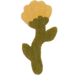 Tuftad blomma smörgul