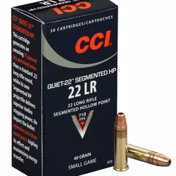 CCI .22LR, QUIET-22 SEGMENTED HP