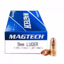 Magtech 9x19 9C 115gr JHP