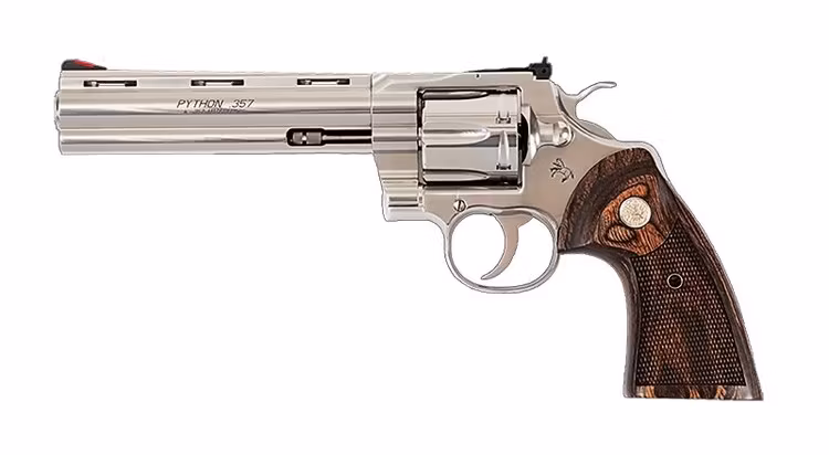COLT PYTHON, .357 MAG, 6" ROSTFRI