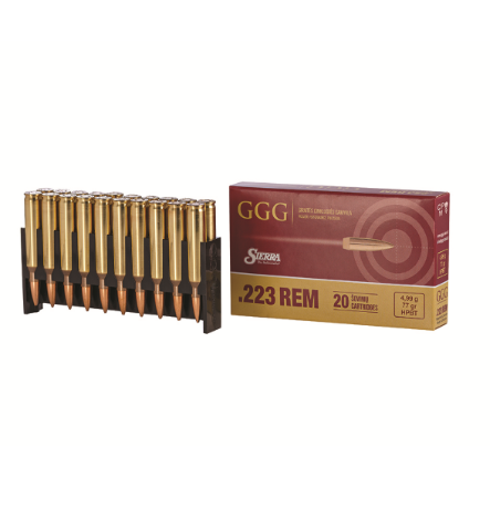 GGG .223 SierraMatchKing HPBT 77gr
