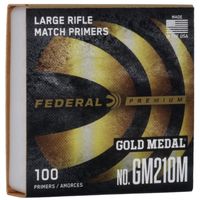 FEDERAL GOLD MEDAL CENTERFIRE LARGE RIFLE PRIMER .210 CLAM 1000/BOX