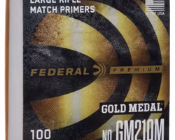 FEDERAL GOLD MEDAL CENTERFIRE LARGE RIFLE PRIMER .210 CLAM 1000/BOX