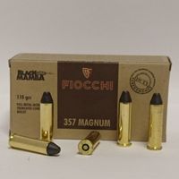 FIOCCHI .357 Magnum 110gr FMJTC Black Mamba