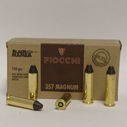 FIOCCHI .357 Magnum 110gr FMJTC Black Mamba