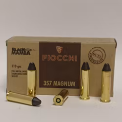 FIOCCHI .357 Magnum 110gr FMJTC Black Mamba