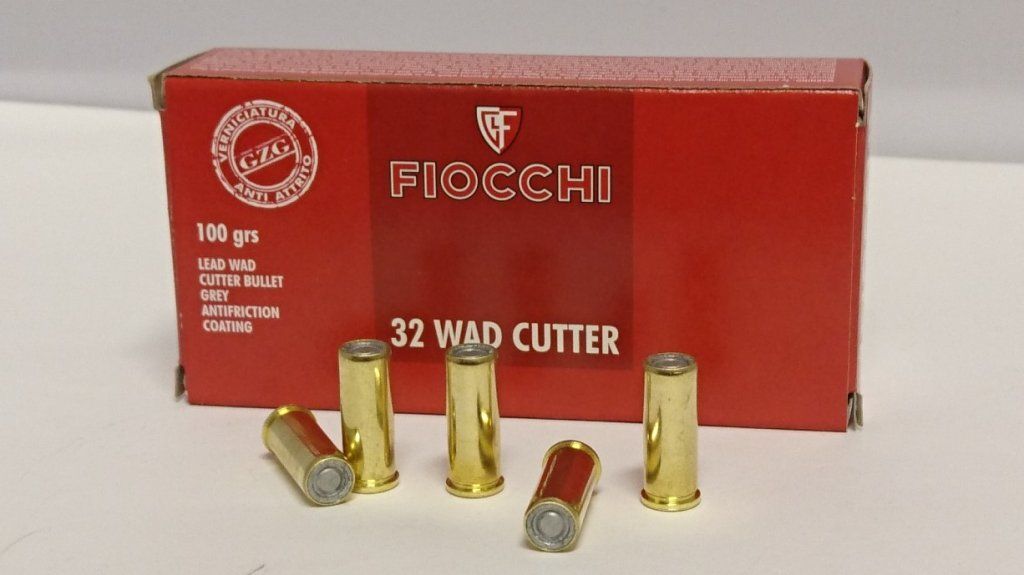 Fiocchi .32 s&w Long 100gr Wad cutter