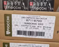 FIOCCHI 12/70 SUBSONIC 35gr US7,5