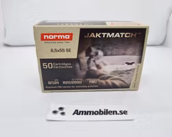 Norma Jaktmatch 6,5x55 124gr FMJ