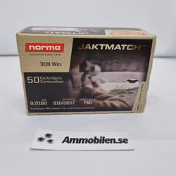Norma Jaktmatch .308win 150gr FMJ