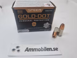 Speer Gold Dot Personal Protection Ammo 9mm +P GDHP 124gr