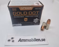 Speer Gold Dot Personal Protection Ammo 9mm +P GDHP 124gr