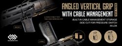 Angled Vertical Grip with Cable Management - Long M-LOK