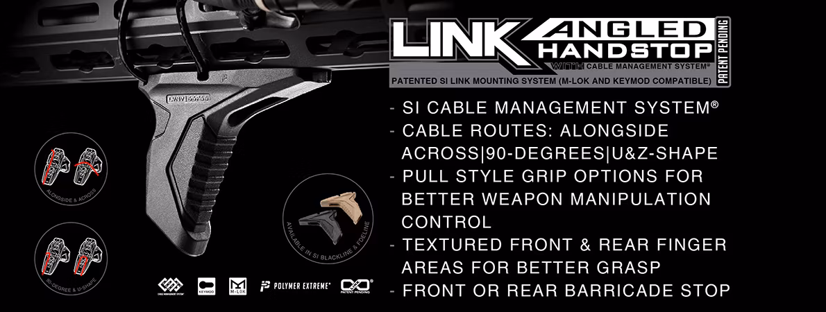 MLOK LINK Angled HandStop with Cable Management System®