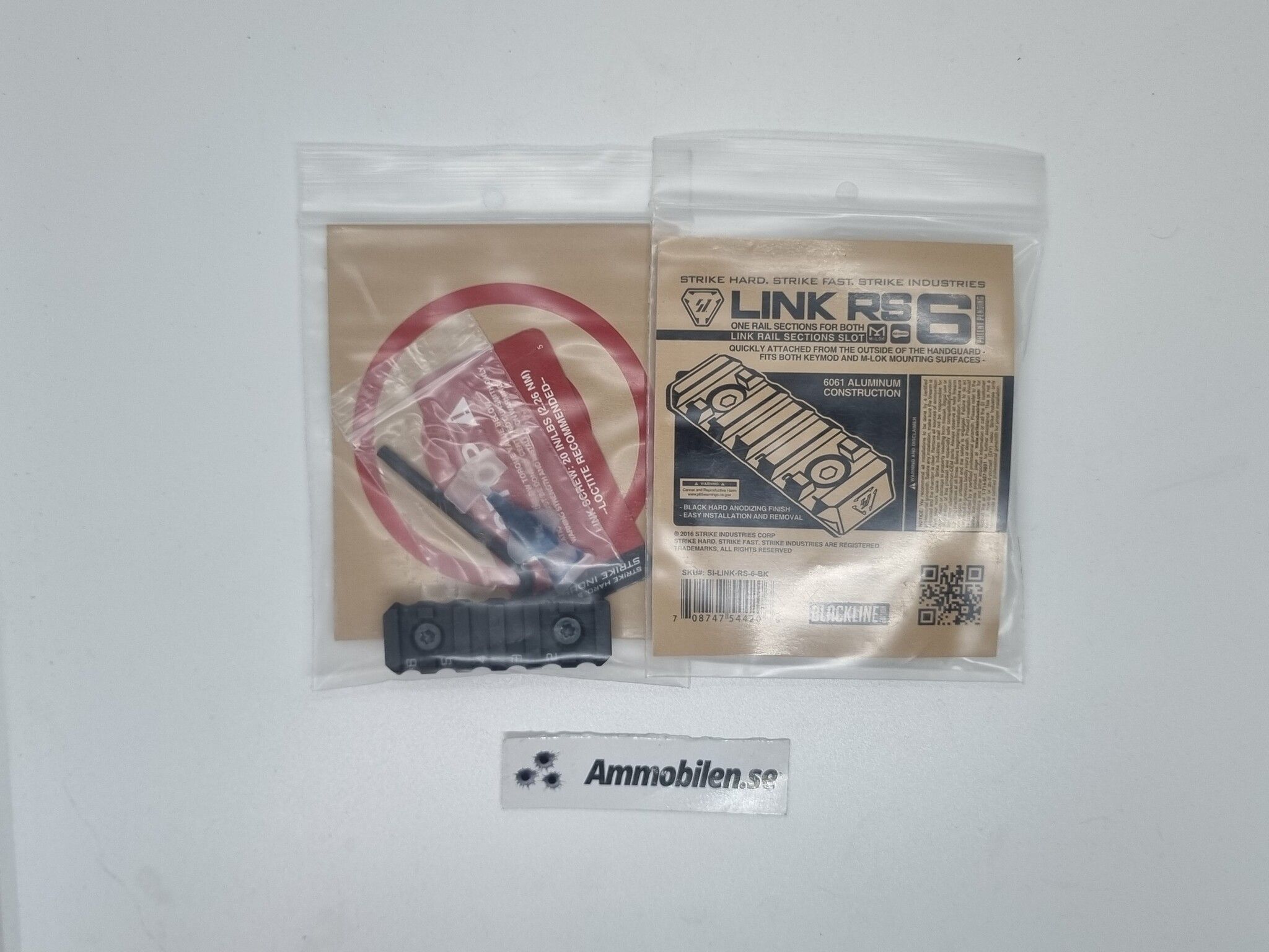 Strike MLOK LINK Rail Section - 6 Slots