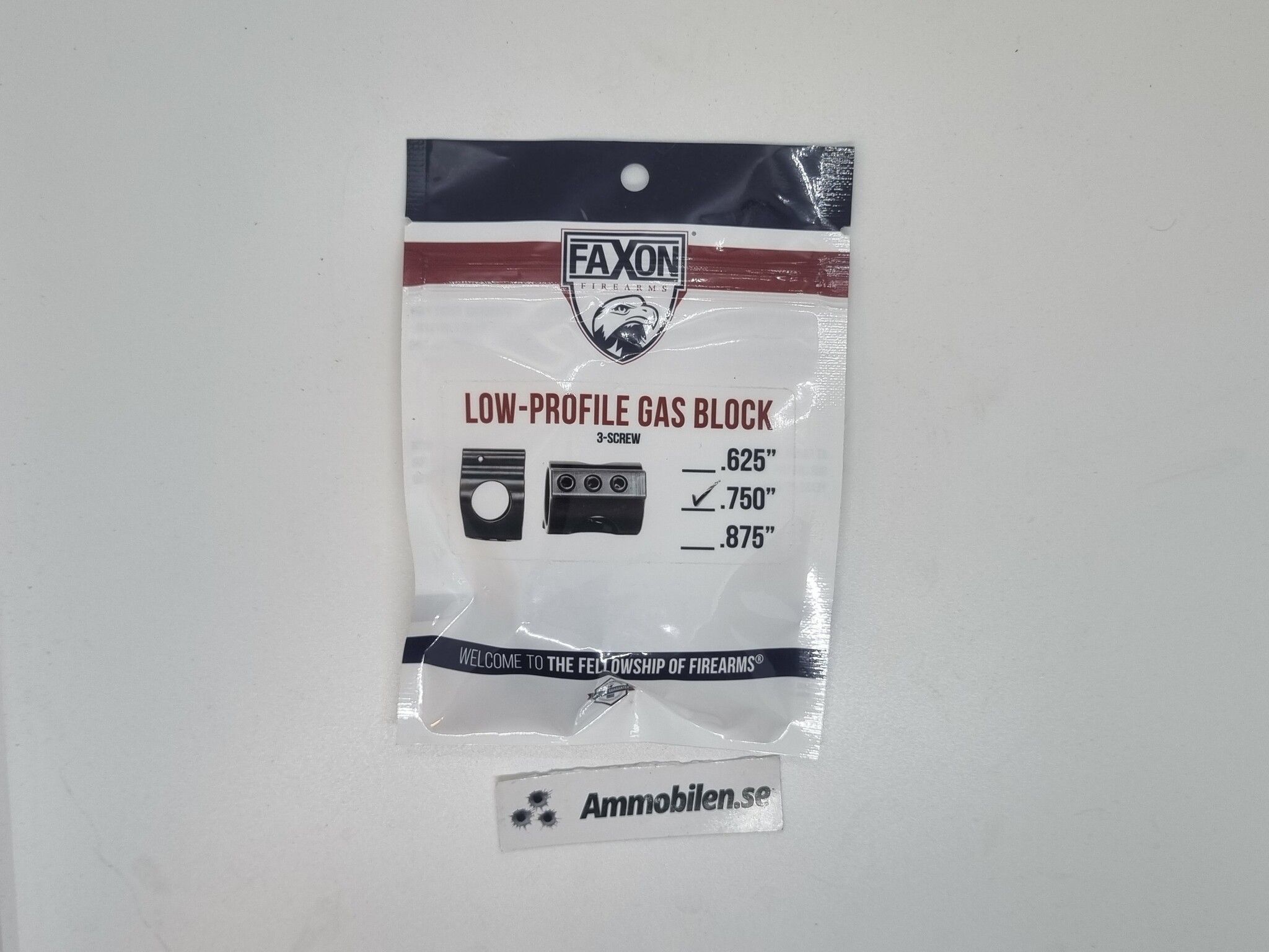 Faxon 3 Screw .750” Low Profile Gas Block