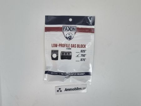 Faxon 3 Screw .750” Low Profile Gas Block
