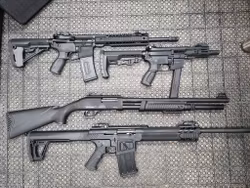 Prova på skytte/skytteevent 13 vapen