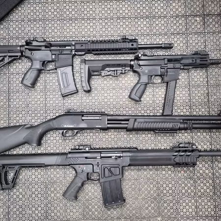 Prova på skytte/skytteevent 13 vapen