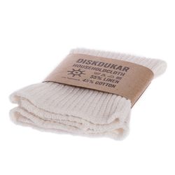 Diskduk bomull/lin - offwhite