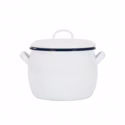 Kockums Gryta 4l och ånginsats/durkslag  - Kockums White