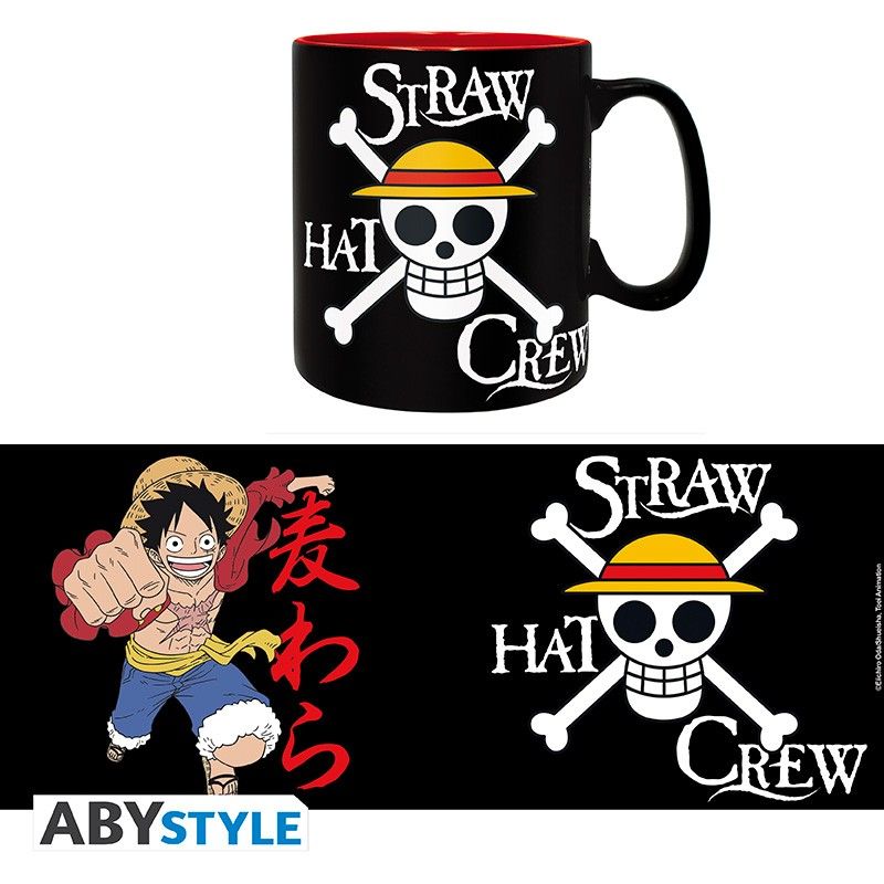One Piece mugg - Luffy and Skull