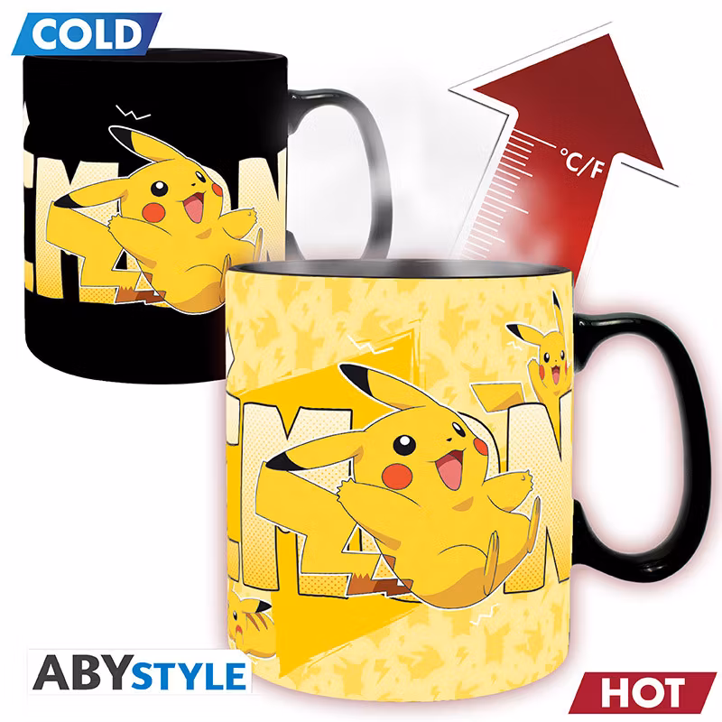 Pokemon mugg - Heat change - Pikachu