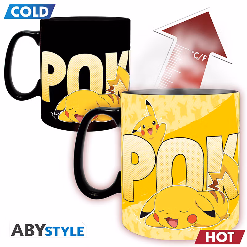 Pokemon mugg - Heat change - Pikachu