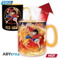 One Piece mugg - Heat Change - Luffy & Sabo
