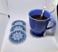 Snowflake glasunderlägg