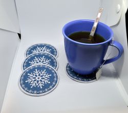 Snowflake glasunderlägg