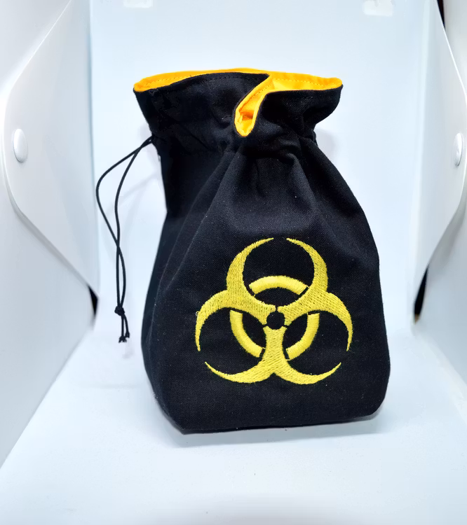 Broderad tärningspåse - Biohazard