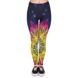 Leggings - Mönster - Blå