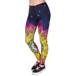 Leggings - Mönster - Blå