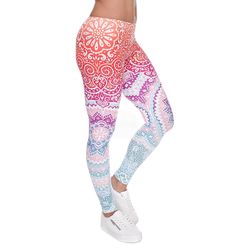 Leggings - Mönster - Rosa