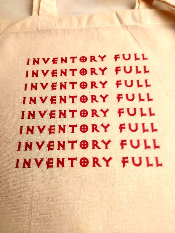 Inventory Full - tygpåse