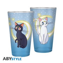 Dricksglas - Sailor Moon - Luna & Artemis