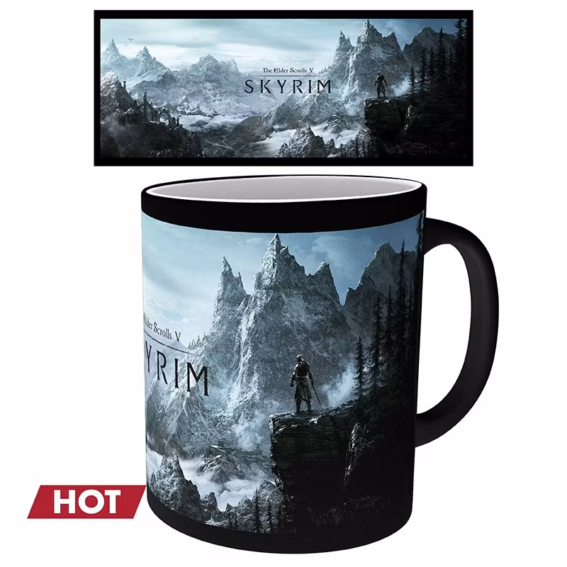 Skyrim Mugg - Heat Change - Dragon Symbol